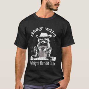 Camiseta Mapaches Divertidos Bandidos de Medianoche Clubs d