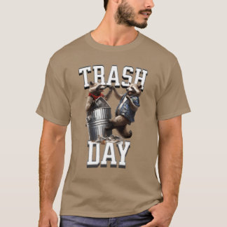Camiseta Mapaches divertidos Día de Animalsrash divertidos