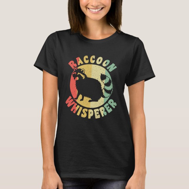 Camiseta Mapaches  Intérprete de mapaches vintage (Anverso)