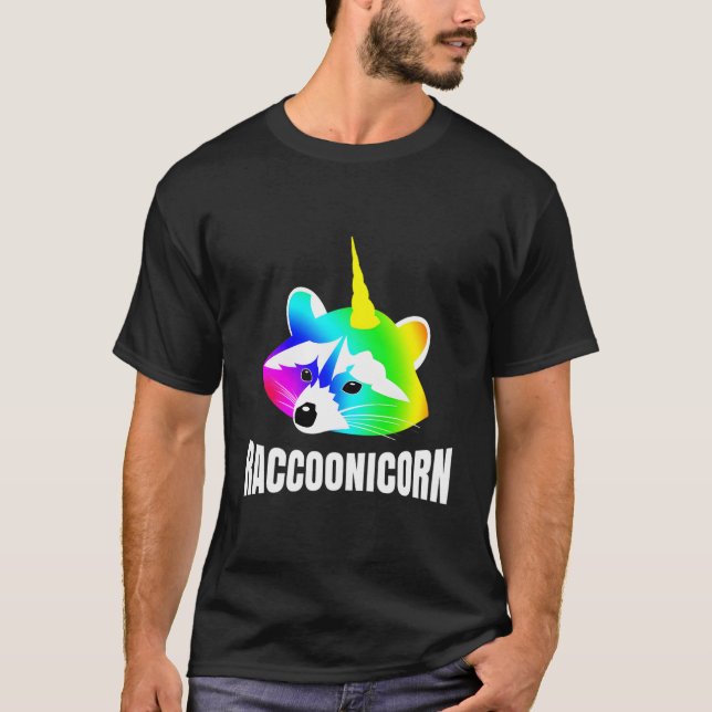 Camiseta Mapacheunicornio Mapache Basura Unicornio (Anverso)