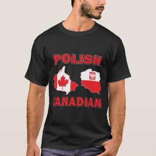 Camiseta Mapas canadienses polacos