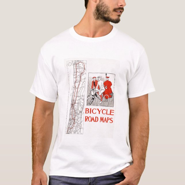 Camiseta Mapas de bicicleta (Anverso)