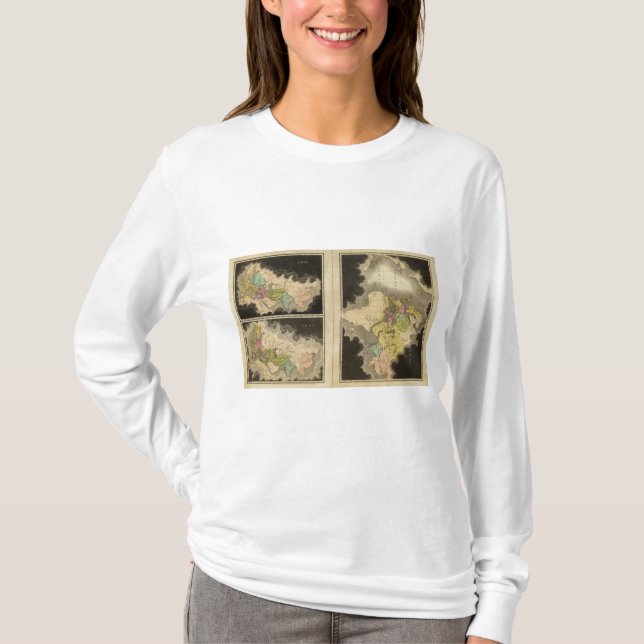 Camiseta mapas grabados del mundo (Anverso)