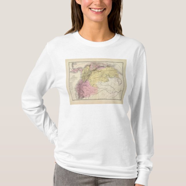 Camiseta Mapas militares históricos de Venezuela (Anverso)