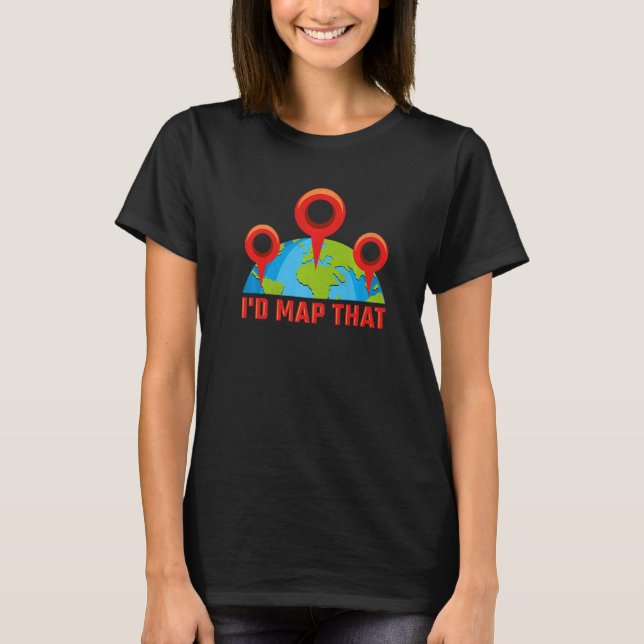 Camiseta Mapearía eso, Geography Premium (Anverso)