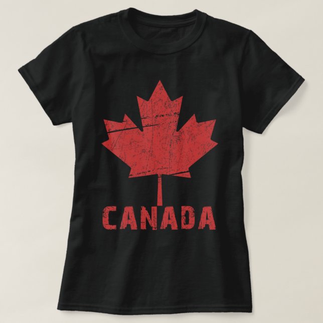 Camiseta Maple Leaf Bandera Canadiense Día de Canadá 2022.p (Diseño del anverso)