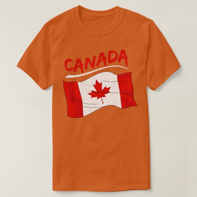 Camiseta Maple Leaf Canada Day Bandera canadiense Canadá (Diseño del anverso)