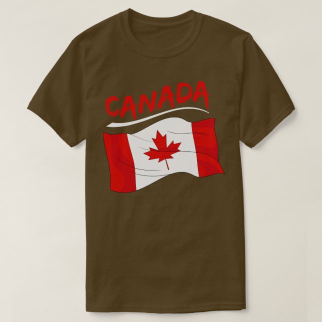 Camiseta Maple Leaf Canada Day Bandera canadiense Canadá (Diseño del anverso)