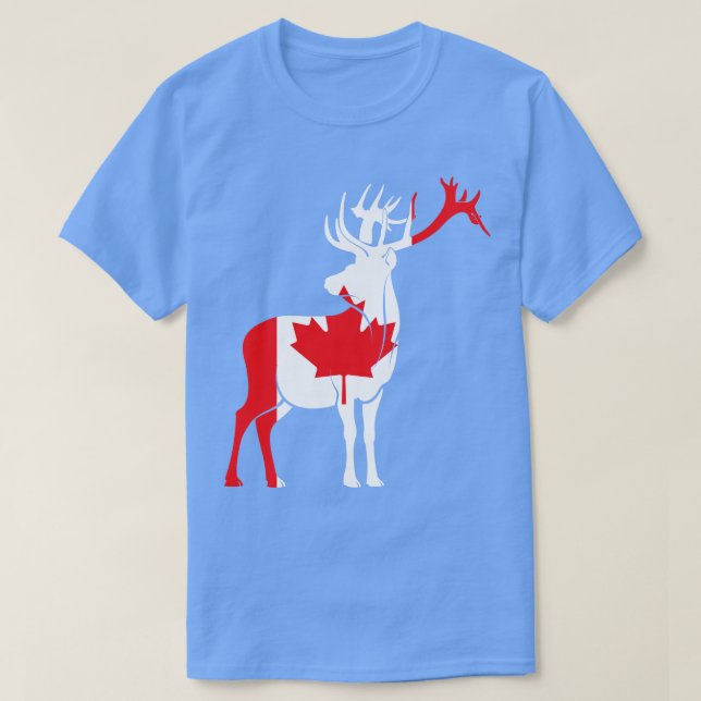 Camiseta Maple Leaf Deer Canada (Diseño del anverso)