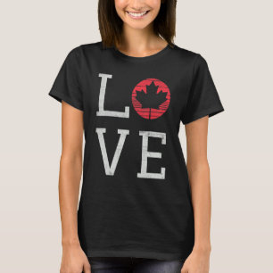 Camiseta Maple Love Canada Day Orgullosa Bandera canadiense