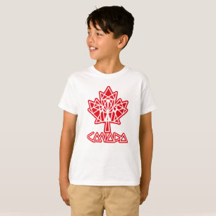 CAMISETA MAPLE MADE WITH TRIANGLES CANADA FLAG BY MASANSER