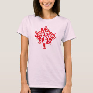 CAMISETA MAPLE MADE WITH TRIANGLES CANADA FLAG BY MASANSER