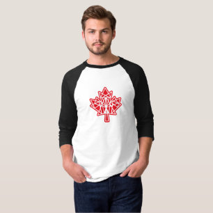CAMISETA MAPLE MADE WITH TRIANGLES CANADA FLAG BY MASANSER