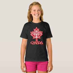 CAMISETA MAPLE MADE WITH TRIANGLES CANADA FLAG BY MASANSER