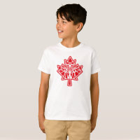 MAPLE MADE WITH TRIANGLES CANADA FLAG BY MASANSER