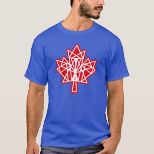 CAMISETA MAPLE MADE WITH TRIANGLES CANADA FLAG BY MASANSER