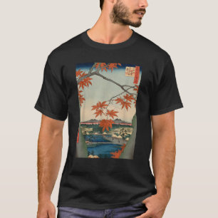 Camiseta Maple Trees Autumn Momiji Paisaje artístico japoné