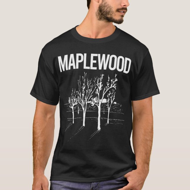 Camiseta Maplewood de árboles de la calle (Anverso)