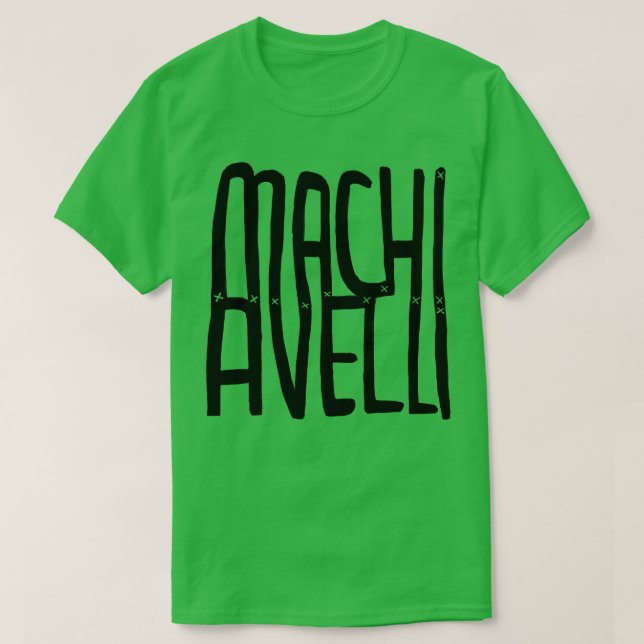 Camiseta Maquiavelo 1 (Diseño del anverso)