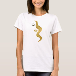 Camiseta Maquillaje con efecto purpurina