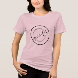 Camiseta Maquillaje con logotipo de sello de círculo vintag