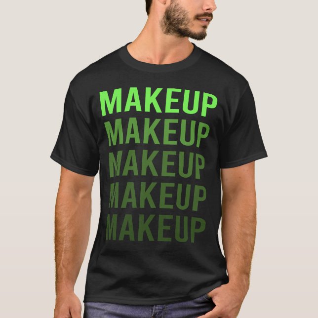 Camiseta Maquillaje de gradiente blanco (Anverso)
