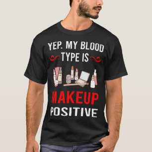 Camiseta Maquillaje de Tipo de Sangre
