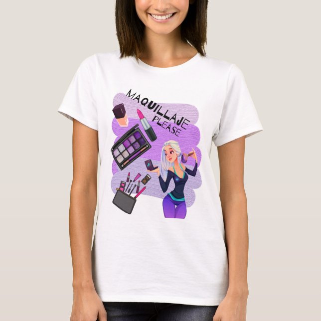CAMISETA MAQUILLAJE PLEASE (Anverso)