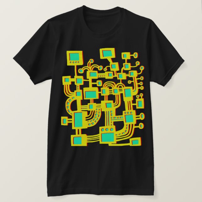 Camiseta Máquina Alien - Color (Anverso del diseño)
