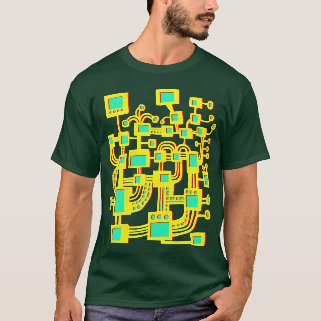 Camiseta Máquina Alien - Color (Anverso)