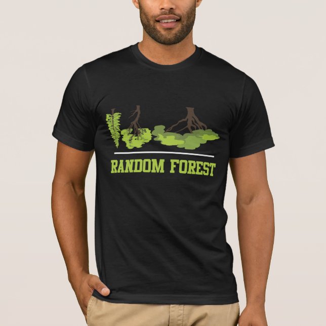 Camiseta Máquina artificial de árbol forestal aleatorio mem (Anverso)