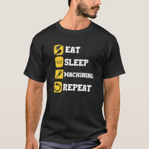 Camiseta Máquina De Artesanía De Repetición De Sueño O