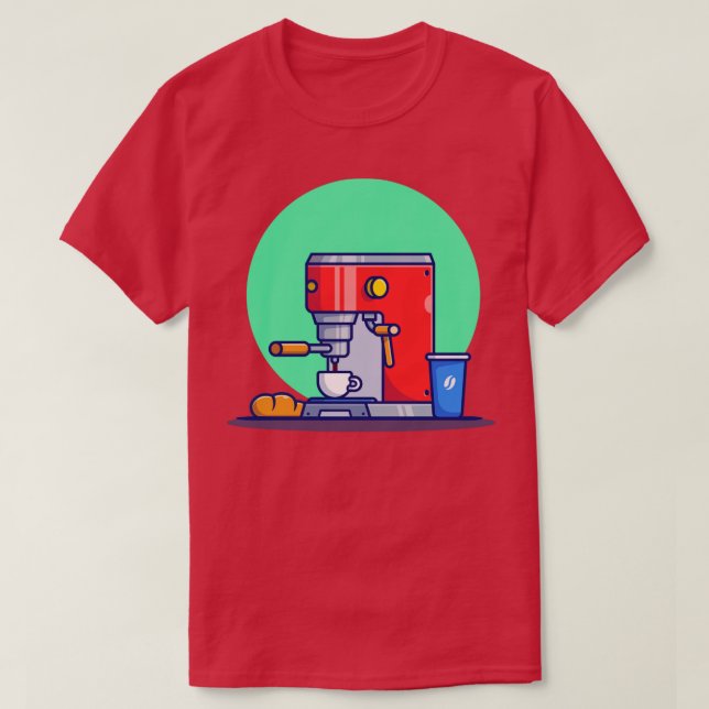 Camiseta Máquina De Café Pan De Pod Mug Y Copa (Diseño del anverso)