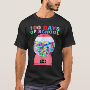 Camiseta Máquina De Chicles De 100 Días De Escuela Para Niñ