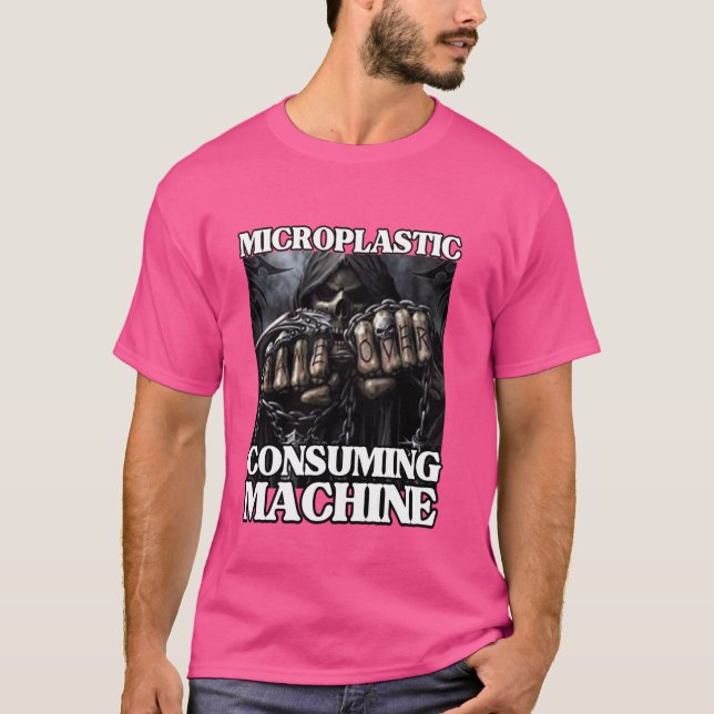 Camiseta Máquina de consumo microplástica Funny Edgy Hard S (Anverso)