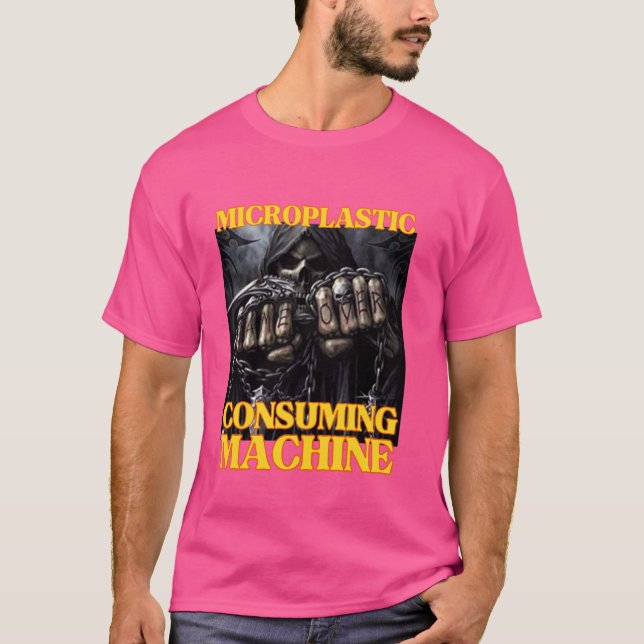 Camiseta Máquina de consumo microplástica Funny Edgy Hard S (Anverso)