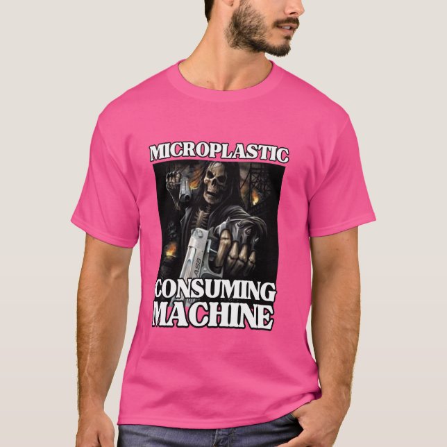 Camiseta Máquina de consumo microplástica Funny Edgy Hard S (Anverso)
