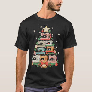 Camiseta Máquina de coser árbol de Navidad punto de ganchil