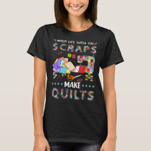 Camiseta Máquina de coser cuando la vida te da fragmentos h