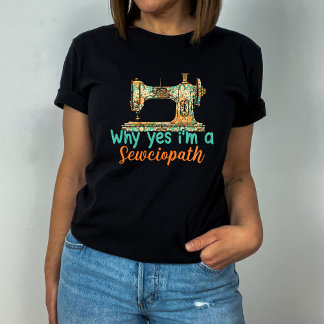 Camiseta Máquina de coser divertida