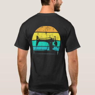 Camiseta Máquina de coser tela de costura de Sewer retro co