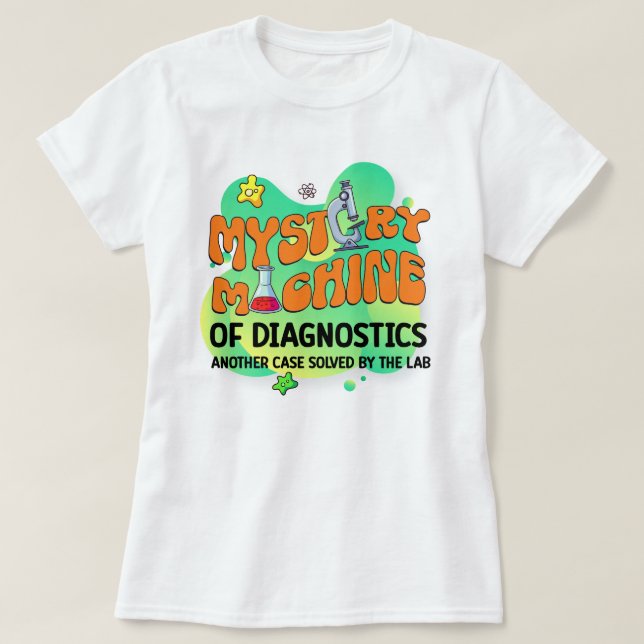 Camiseta Máquina de diagnóstico de misterio tecnológico de  (Diseño del anverso)