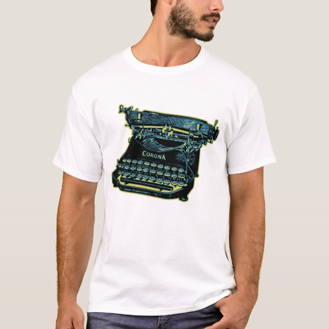 Camiseta Máquina de escribir de época (Anverso)