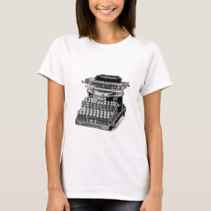 Camiseta Máquina de escribir de época,
