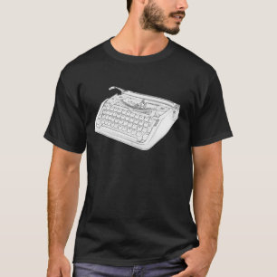 Camiseta Máquina de escribir hebrea