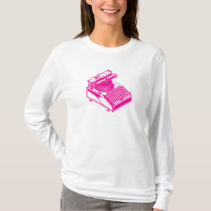Camiseta Máquina de Escribir - máquina de escribir Magenta 