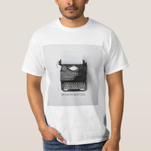 Camiseta Máquina de Escribir Palabras Importan