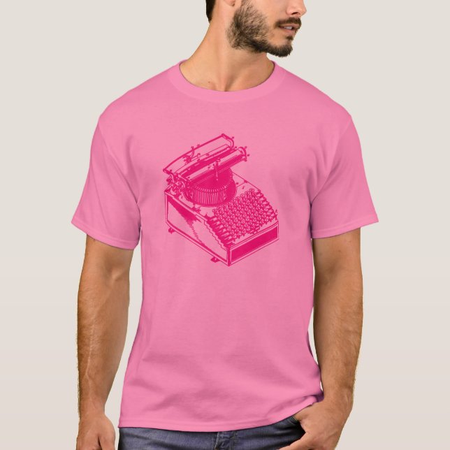 Camiseta Máquina de escritura de tipos (Anverso)