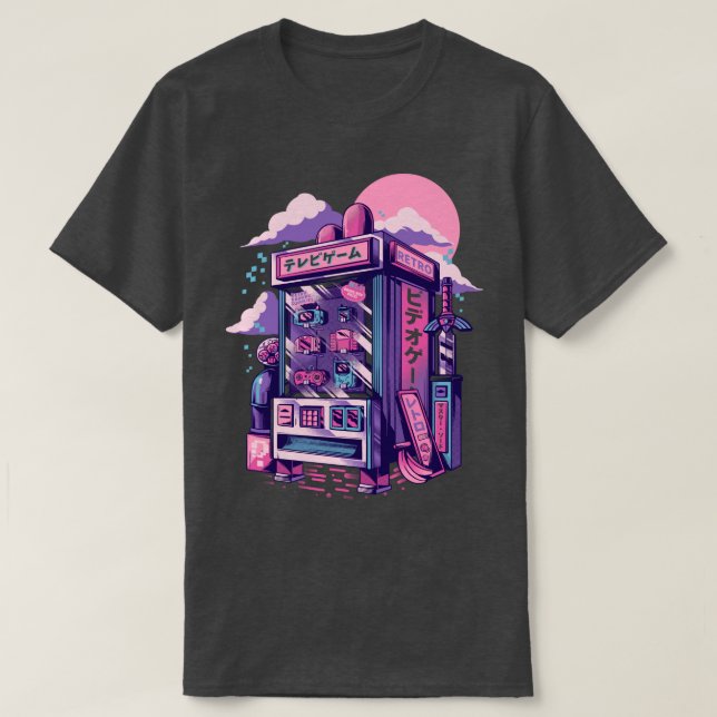 Camiseta Máquina de juegos retro (Diseño del anverso)
