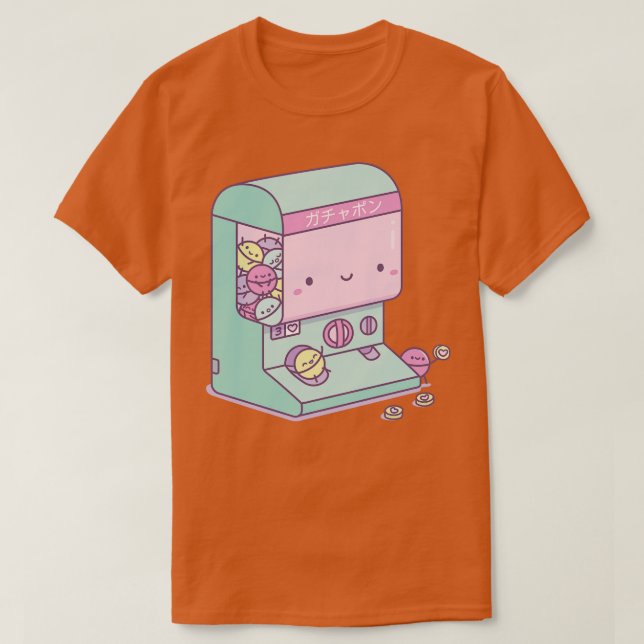 Camiseta Máquina de juguetes Gachapon japonesa (Diseño del anverso)